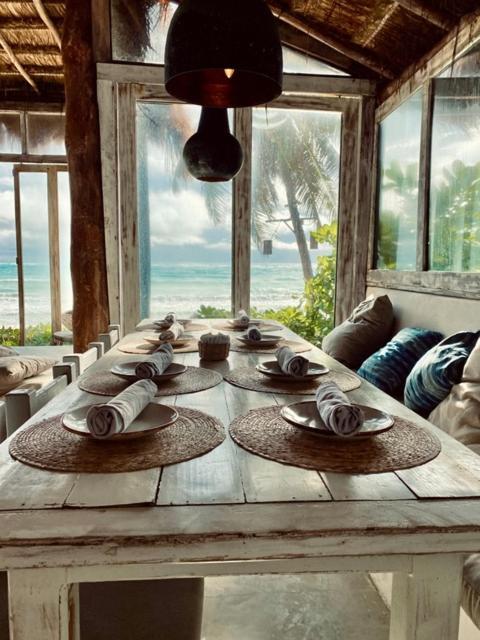 Casa Violeta Hotel Tulum Pueblo Buitenkant foto