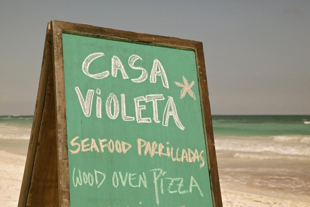 Casa Violeta Hotel Tulum Pueblo Buitenkant foto