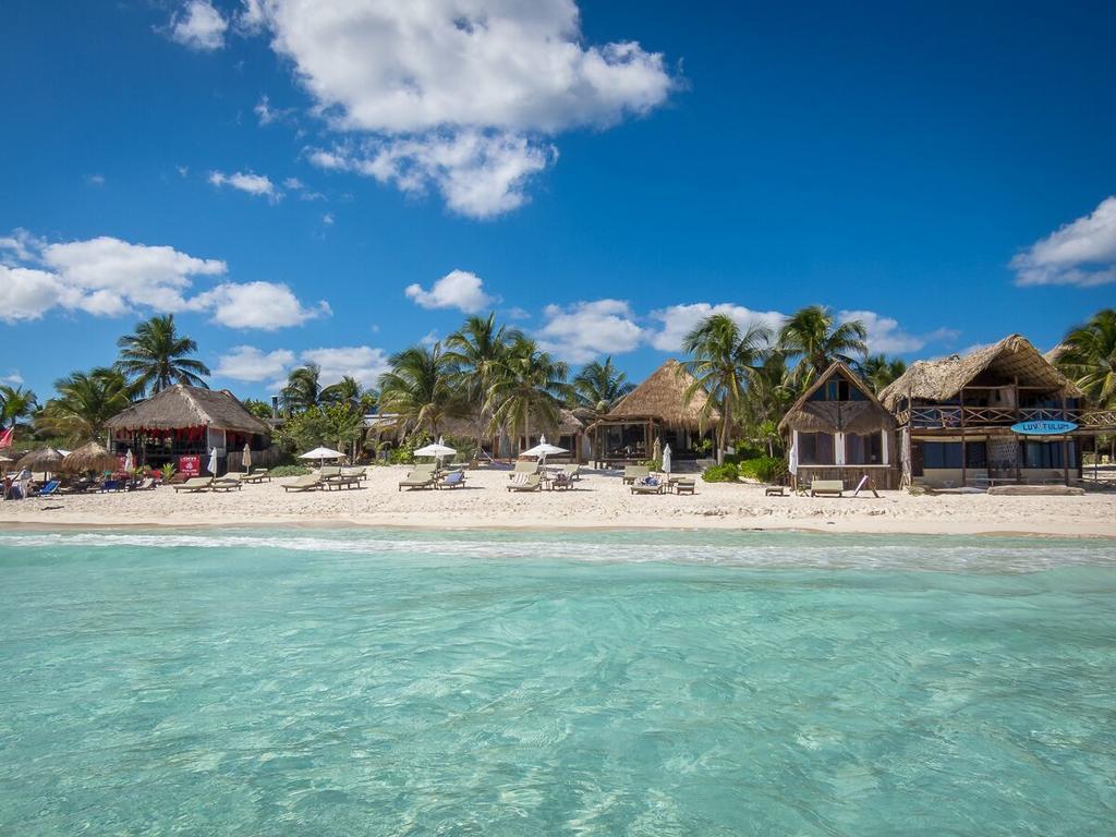 Casa Violeta Hotel Tulum Pueblo Buitenkant foto
