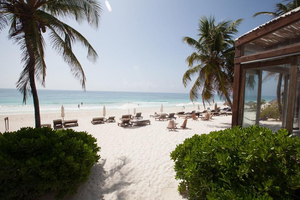 Casa Violeta Hotel Tulum Pueblo Buitenkant foto